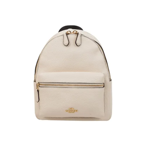 COACH Charlie Кожа Рюкзак Мини Женская Белая