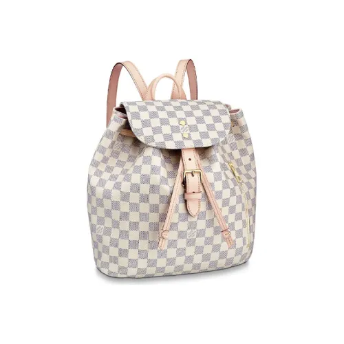 LOUIS VUITTON Рюкзак из кожи женский бежевый