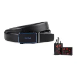 Зернистая кожа личи, черный ремешок с металлической пряжкой + премиум-бокс