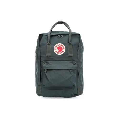 Fjallraven Kanken 18L Outdoor Backpack Bag Polyamide Dark Gray Green Unisex Фджаллавен Канкен 18L Outdoor Рюкзак Сумка Полиамид Темно-Серый Зеленый Унисекс