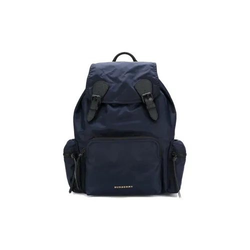 Burberry Nylon с кожаными вставками большой рюкзак унисекс темно-синий