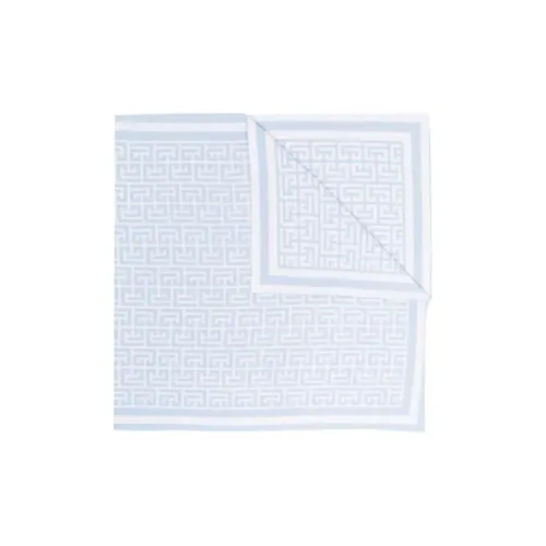 BALMAIN Шерпа Шарфы Белый Светло-Синий Мужской