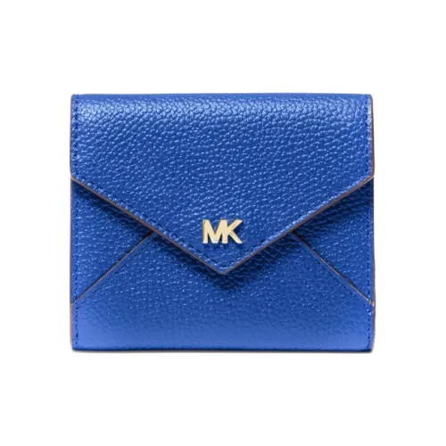 MICHAEL KORS MICHAEL KORS Luggage Collection Litchi Grain Leather Wallet Medium Women's Blue