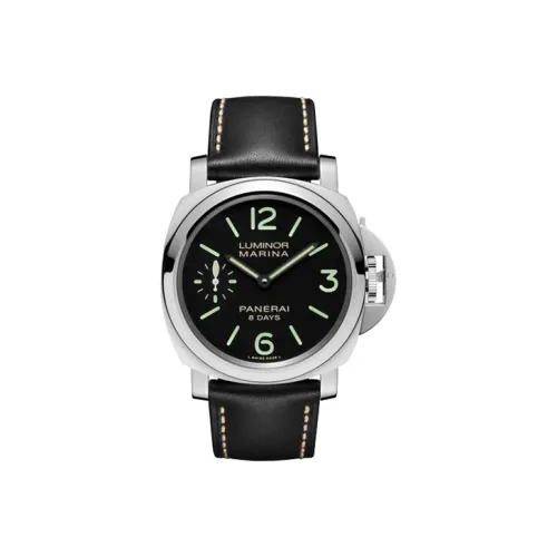 PANERAI Механический Movement Унисекс Часы Luminor LUMINO Collection 44 мм Черные