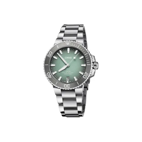 Oris Автоматический механический механизм Унисекс Часы Diving Collection 44 мм Зеленые