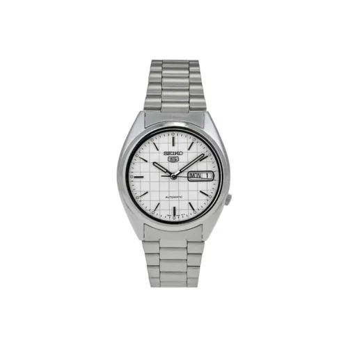 SEIKO Автоматический Механический Movement Унисекс SEIKO5 Часы 38 мм Белый