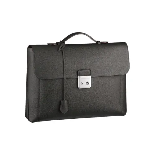 LOUIS VUITTON Мягкий кожаный клатч мужской черный