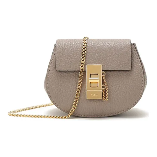 Chloe Овчина Свинка Сумка через плечо Мини Женская Песочно-серый