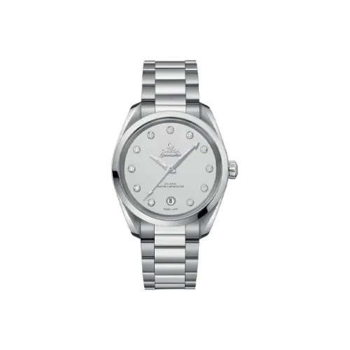 OMEGA AQUA TERRA 150 метров Автоматический Механический Механизм Женские Часы Часы 38 мм Серебристый Циферблат