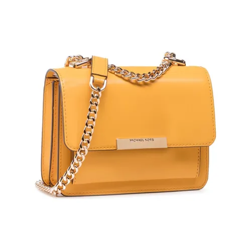 MICHAEL KORS Нефритовая кожа Сумка через плечо Мини Женская Ярко-желтая