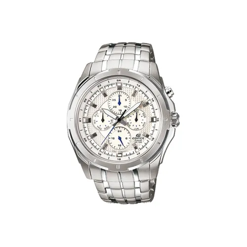 CASIO EDIFICE Collection Кварцевый механизм нержавеющая сталь ремешок часы для мужчин белый циферблат EF 328D 7A