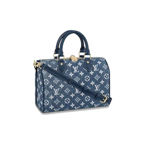 LOUIS VUITTON Speedy Denim Pillow Bag Сумка через плечо Сумка Сумка через плечо Унисекс Синий