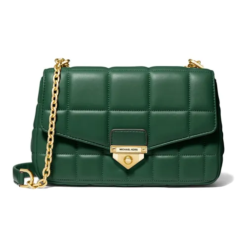 MICHAEL KORS Soho Sheepskin Crossbody Bag Shoulder Bag Women's Moss Green