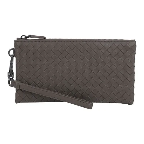 Bottega Veneta Клатч из коровьей кожи стандартный мужской кофейный