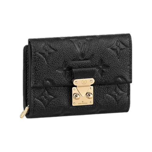 LOUIS VUITTON Metis EMPREINTE Коровья кожа Кошелек для монет Женские Черный