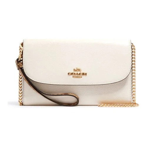 COACH Gemma Кожаная маленькая квадратная сумка сумка сумка через плечо сумка через плечо маленькая женская белая