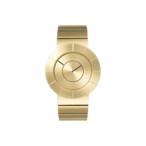 ISSEY MIYAKE Кварцевый механизм нержавеющая сталь ремешок унисекс золотые циферблат модель NYAF001Y