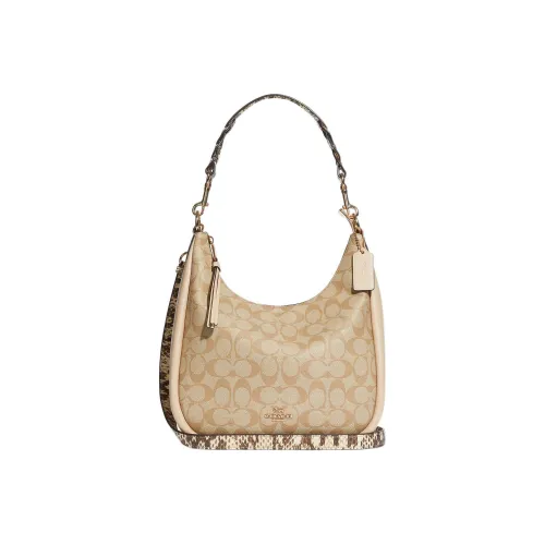 COACH Jules Холст и кожа Сумка через плечо Сумка Сумка через плечо Сумка через плечо Большая Женская Хаки