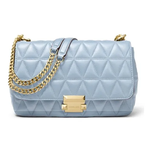 MICHAEL KORS Sloan Овечья кожа Сумка через плечо Маленькая Женская Светло-синяя