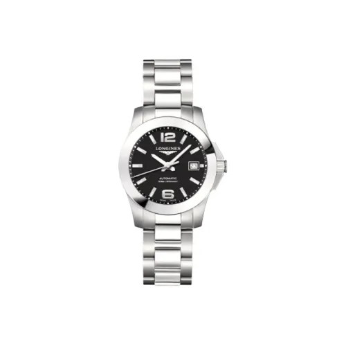 LONGINES Автоматический Механический Движение Женские Часы Comcast Collection 29,5mm*15mm Черные
