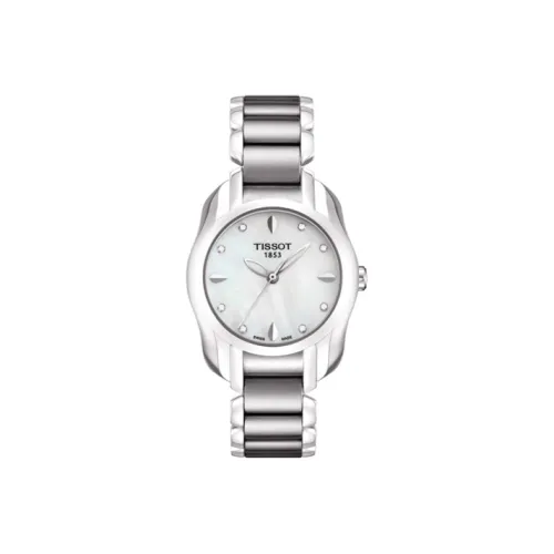 TISSOT T LADY Series T LADY Series Кварцевый механизм Женские часы Часы 26 мм Жемчужная раковина Циферблат