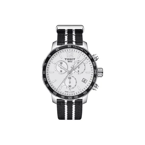 Tissot Time Jog Collection Кварцевый механизм Мужские часы Циферблат 42 мм Белый корпус из нержавеющей стали