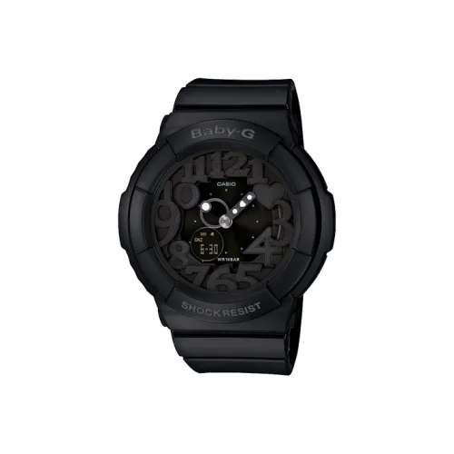 CASIO Детские часы Кварцевый механизм Смольный ремешок Женские часы Черный циферблат