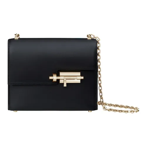 HERMES Verrou Allegro Телячья кожа Сумка через плечо Мини Женская Черная