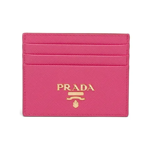 PRADA Кожа Держатель для карт Женский Розовый