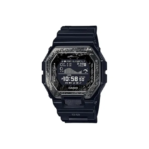 CASIO G Lide Series Кварцевый механизм Смольный ремешок Часы Мужские Черный циферблат