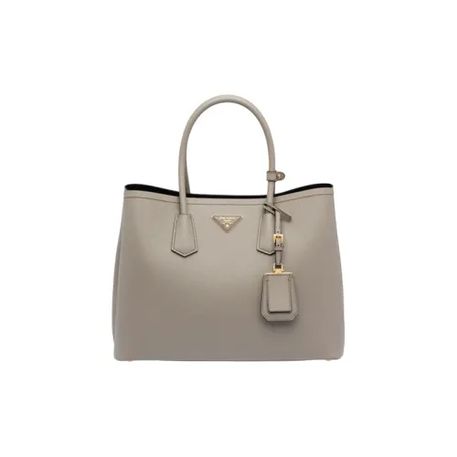 PRADA Saffiano Кожа Сумка через плечо Женская Глиняно-Серый