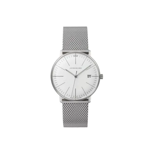 JUNGHANS Кварцевый Movement Женские часы из коллекции Max Bill, 32,7мм*32,7мм*7,9мм, белые
