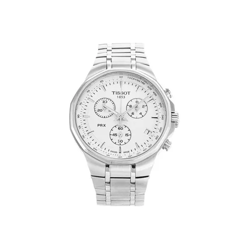 TISSOT Quartz Механизм Мужские Часы PRX Super Player Series 40,3 мм Белые