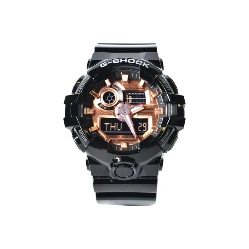 CASIO G Shock YOUTH Collection Кварцевый механизм Смольный ремешок Часы Мужские Золотистый циферблат