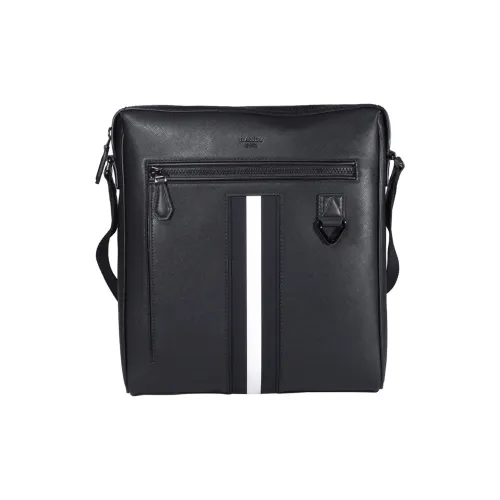 BALLY Сумка через плечо из искусственной кожи мужская черная