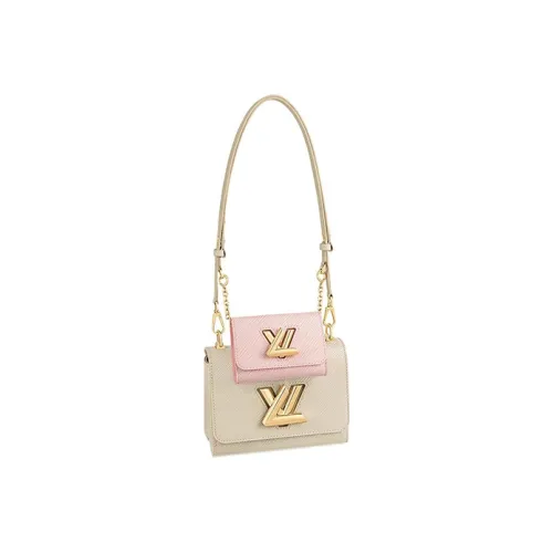 LOUIS VUITTON Twist Epi Корова Кожа Цветовая Сумка Сумка через плечо Женская Бежевая