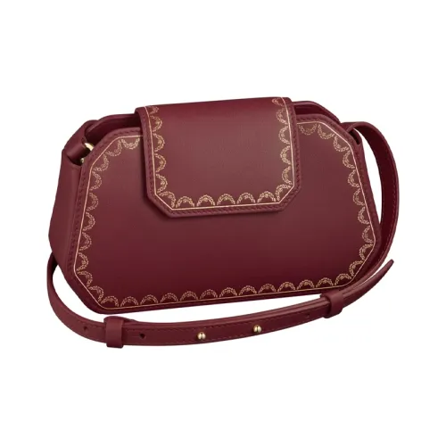 Cartier Guirlande Телячья кожа Сумка Сумка через плечо Сумка через плечо Экстра мини Женская Бургунди