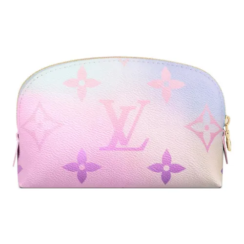 LOUIS VUITTON Покрытый холст Косметичка Стандартная Женская Градиент Розовый