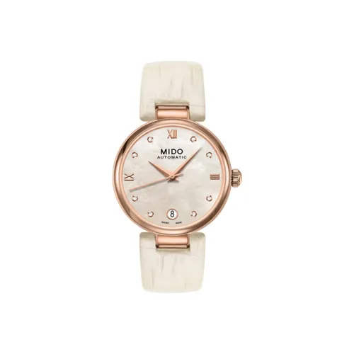 MIDO Baroncelli Collection Автоматический Механический Механизм Женские Часы 33 мм Белый Циферблат