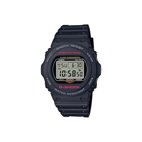 CASIO SQUAD Series Classic Collection Кварцевый механизм Смольный ремешок Часы Мужские Циферблат Серый DW 5750E 1