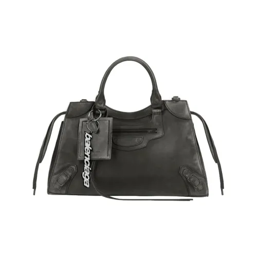 Balenciaga Neo Classic Коровья кожа Сумка через плечо Сумка Мужская Черная