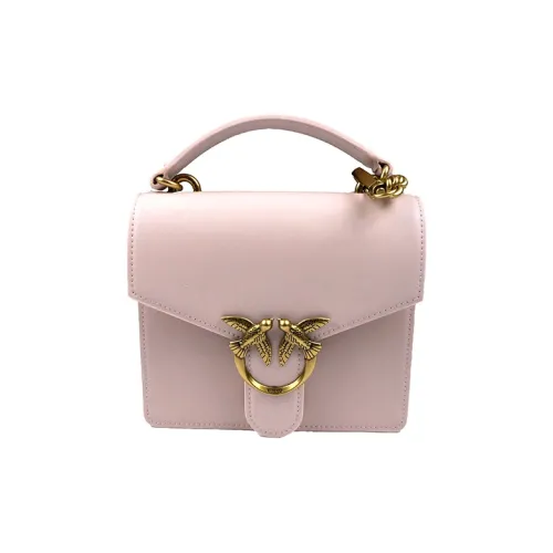 PINKO SIMPLY Кожа Swallow Сумка Сумка через плечо Сумка через плечо Мини Женская Розовая