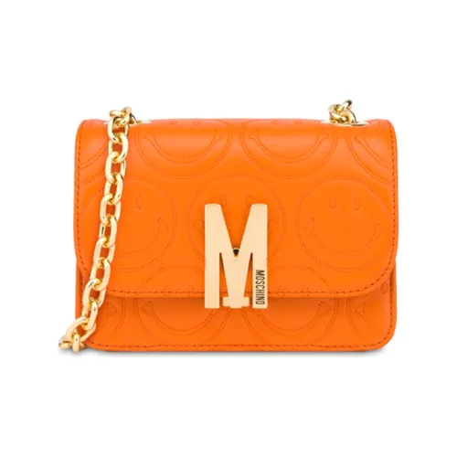 MOSCHINO Овчина Сумка через плечо Сумка на плечо Маленькая Женская Апельсин