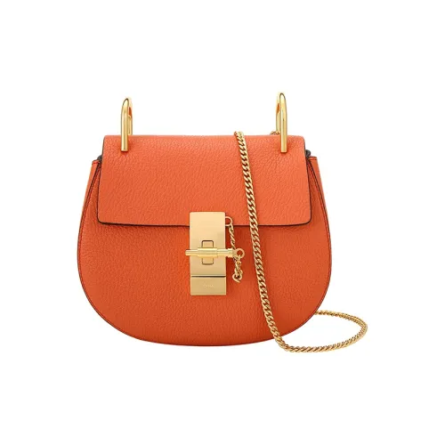 Chloe Chloé сумки Овчина Свинка Сумка через плечо Женская Оранжевая Красная