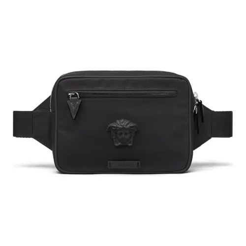 VERSACE Нейлоновая сумка через плечо поясная сумка мужская черная