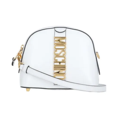 MOSCHINO Кожа Сумка-купол Сумка на плечо Женская Белая