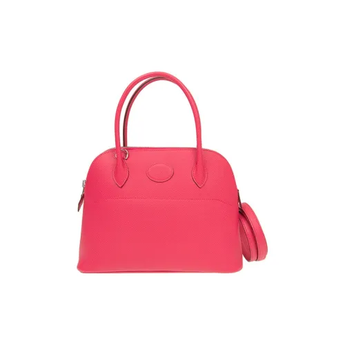HERMES Bolide Epsom Телячья кожа Сумка для боулинга Сумка Сумка через плечо Сумка через плечо Женская I6 Розовый Extreme Розовый