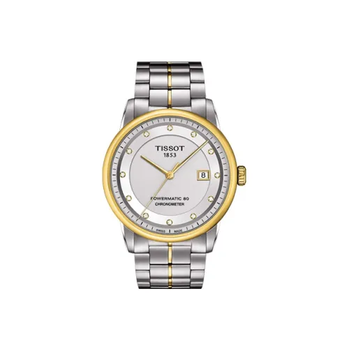 Tissot Luxe Collection Автоматический Механический Часы Мужские 41 мм Желтый Циферблат
