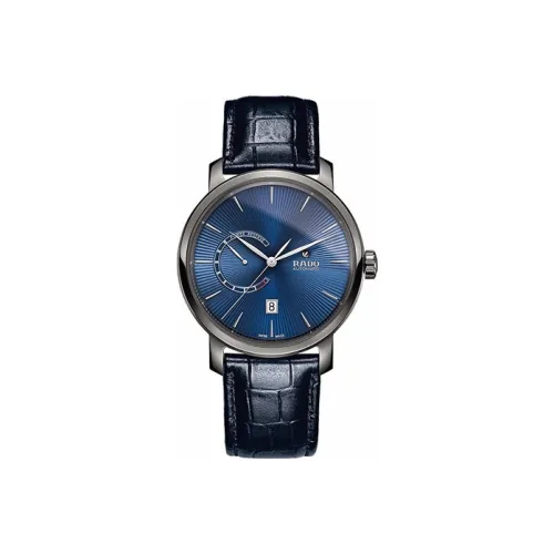 RADO DiaMaster Collection Автоматический Механический Часы Мужские 43 мм Синий Циферблат Керамические Оправа Часов