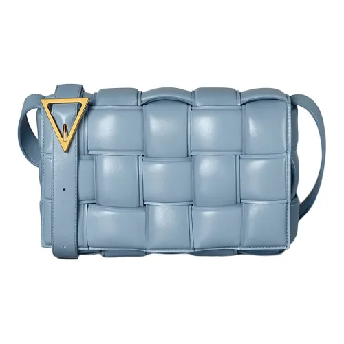 Bottega Veneta Padded Cassette Sheepskin Pillow Bag Shoulder Bag Women's Ice Blue
